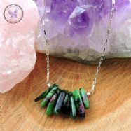 Anyolite - Ruby Zoisite - Healing Bar Necklace